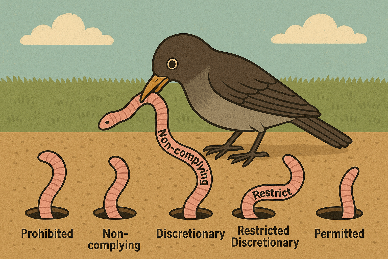 A bird gets confused about activity statuses